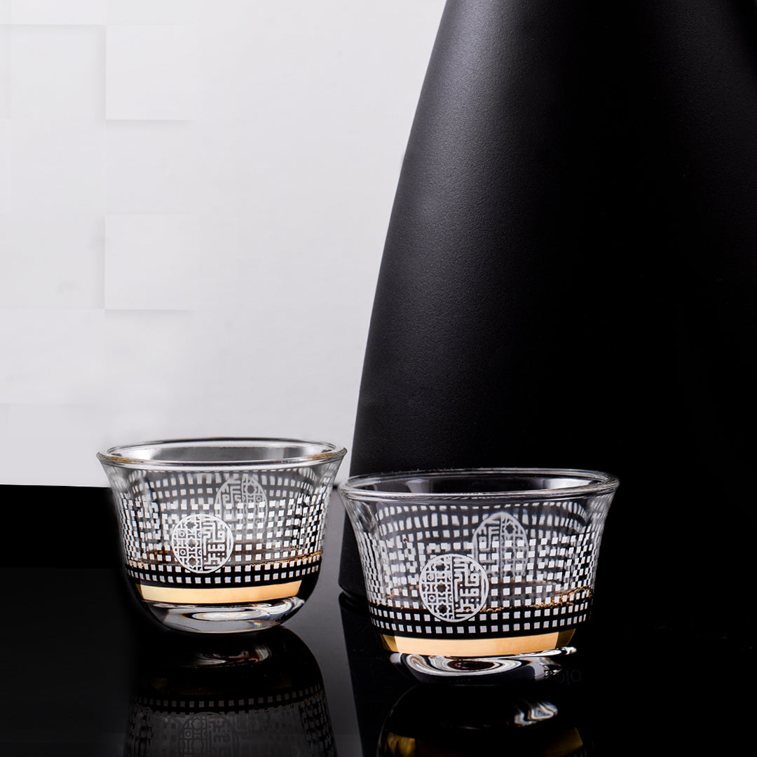 Dimlaj Havana Set of 6 Pcs Cawa Cups (Gold)