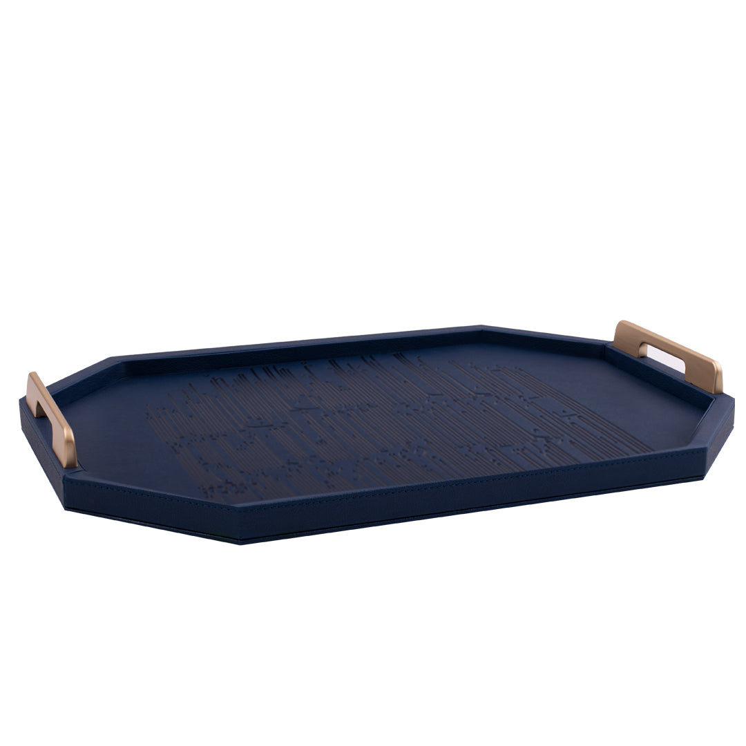 Dimlaj Hayat Serving Tray (Navy Blue)