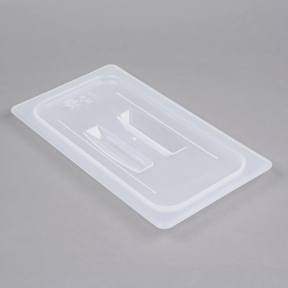 Cambro Food Pan Lid 1/3 Pp Hdl-Trans