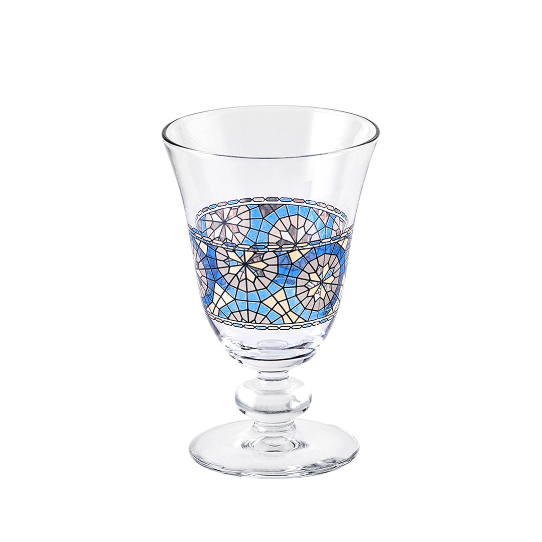 Dimlaj Montage Set of 6 Pcs Goblet Stems (Gold & Blue)