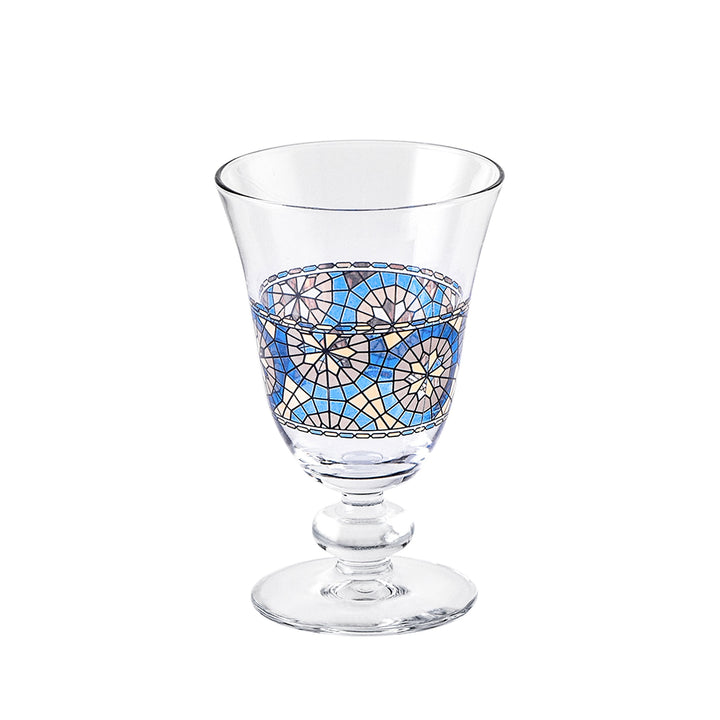 Dimlaj Montage Set of 6 Pcs Goblet Stems (Gold & Blue)