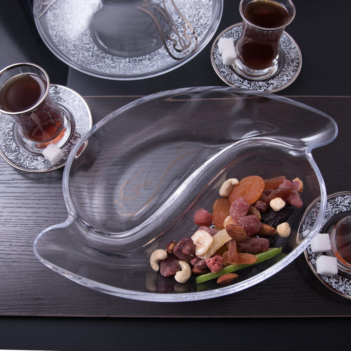 Dimlaj Mother Large Divider Plate (Platinum & White)