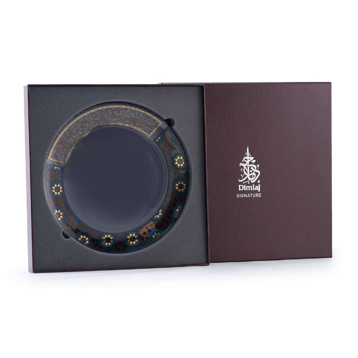 Dimlaj Melange Large Charger Plate (Gold & Brown)