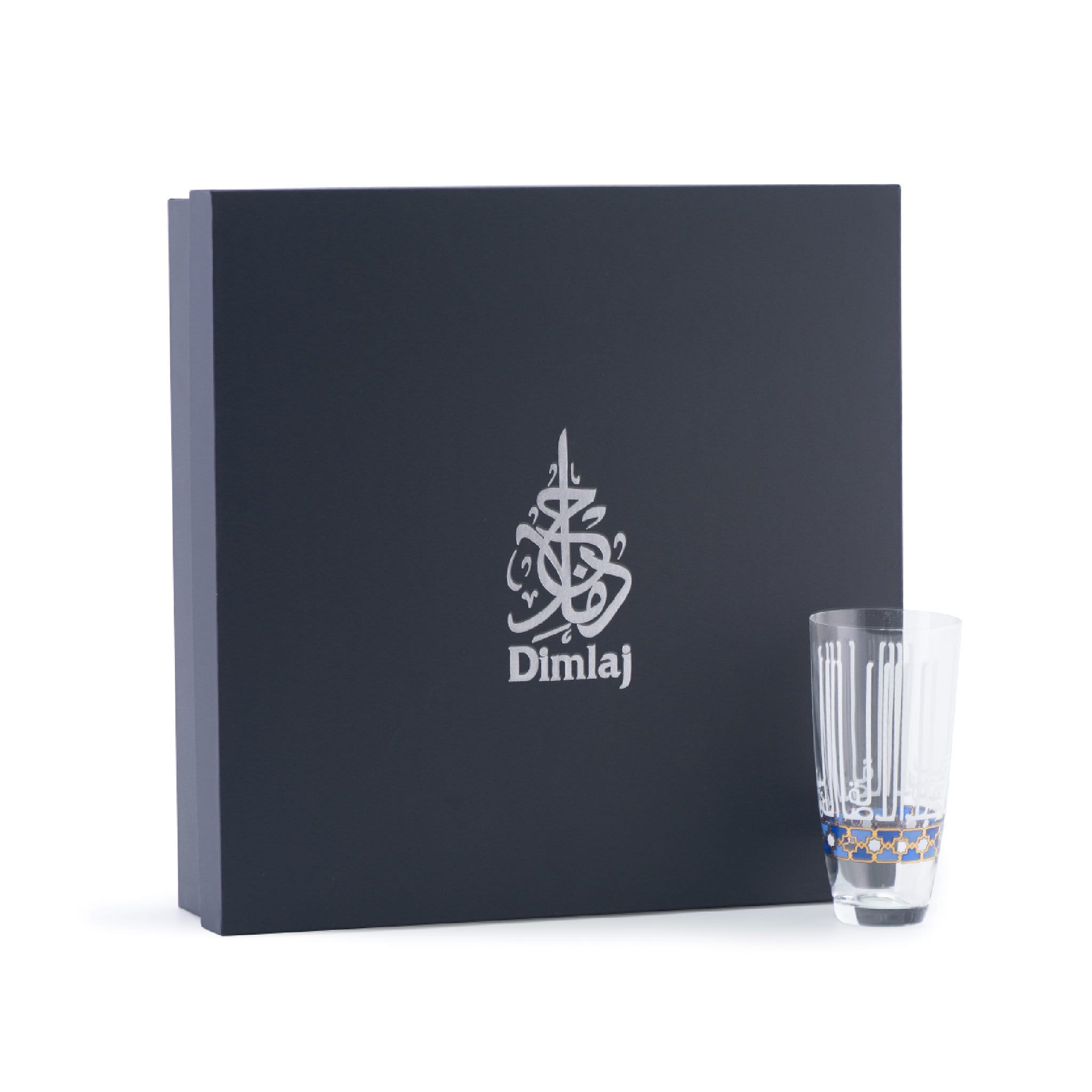 Dimlaj Asala Set of 6 Tumblers (Gold & Blue) - Premium Tumblers from Asala By Dimlaj - Just $265! 