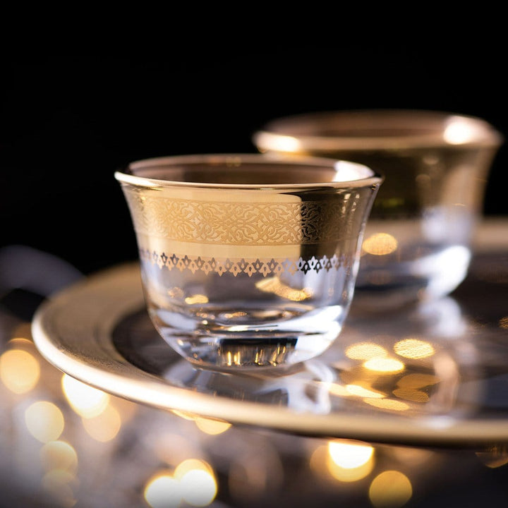 Dimlaj Cordoba Set of 6 Pcs Cawa Cups (Gold)