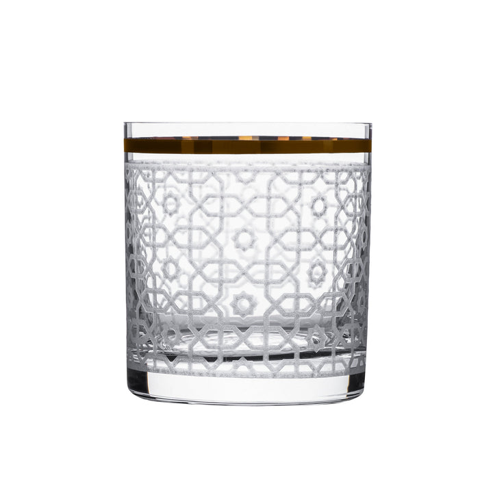 Dimlaj Ivory Set of 6 Pcs Short Tumblers (Gold)