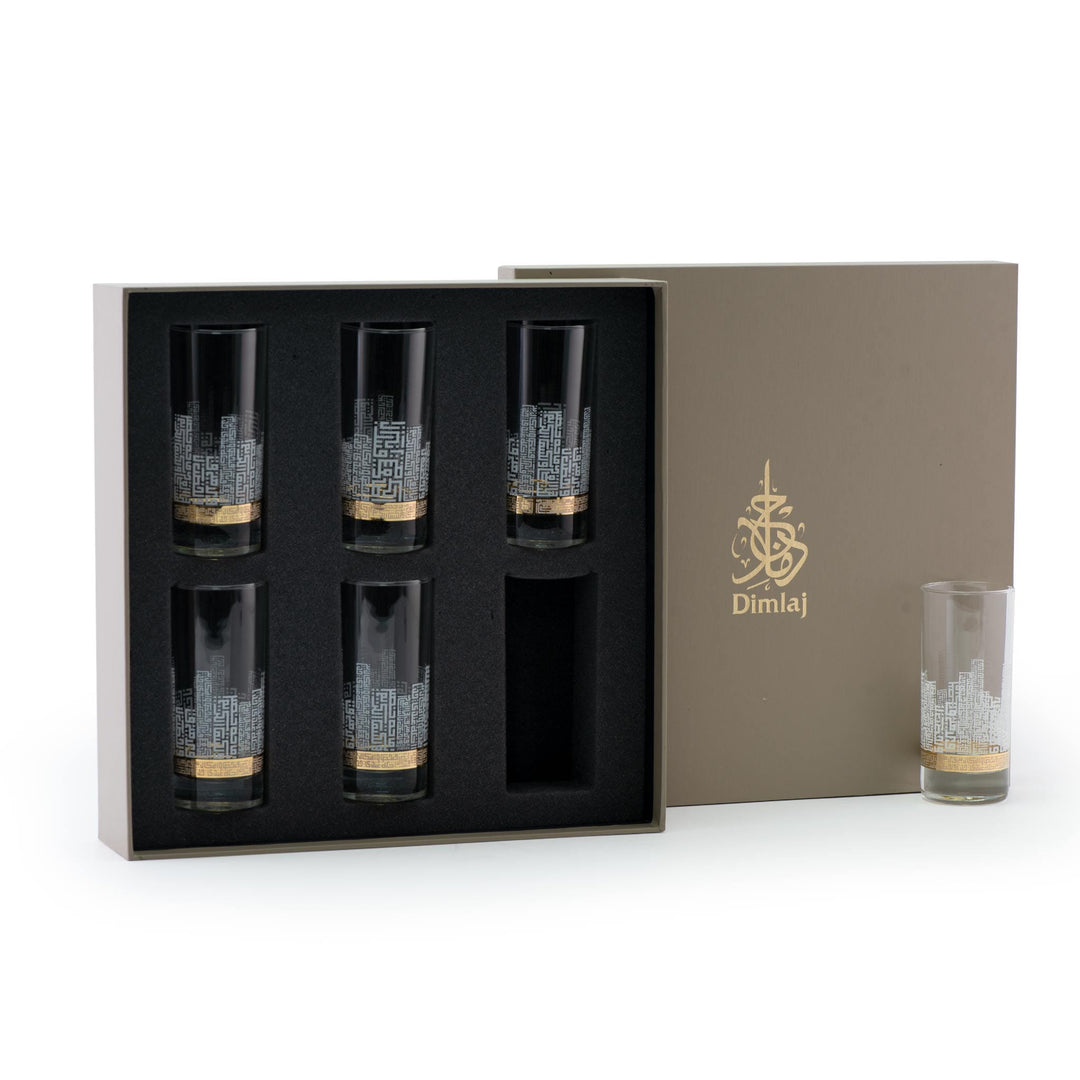 Dimlaj Abraj Set of 6 Pcs Tumblers (Gold)