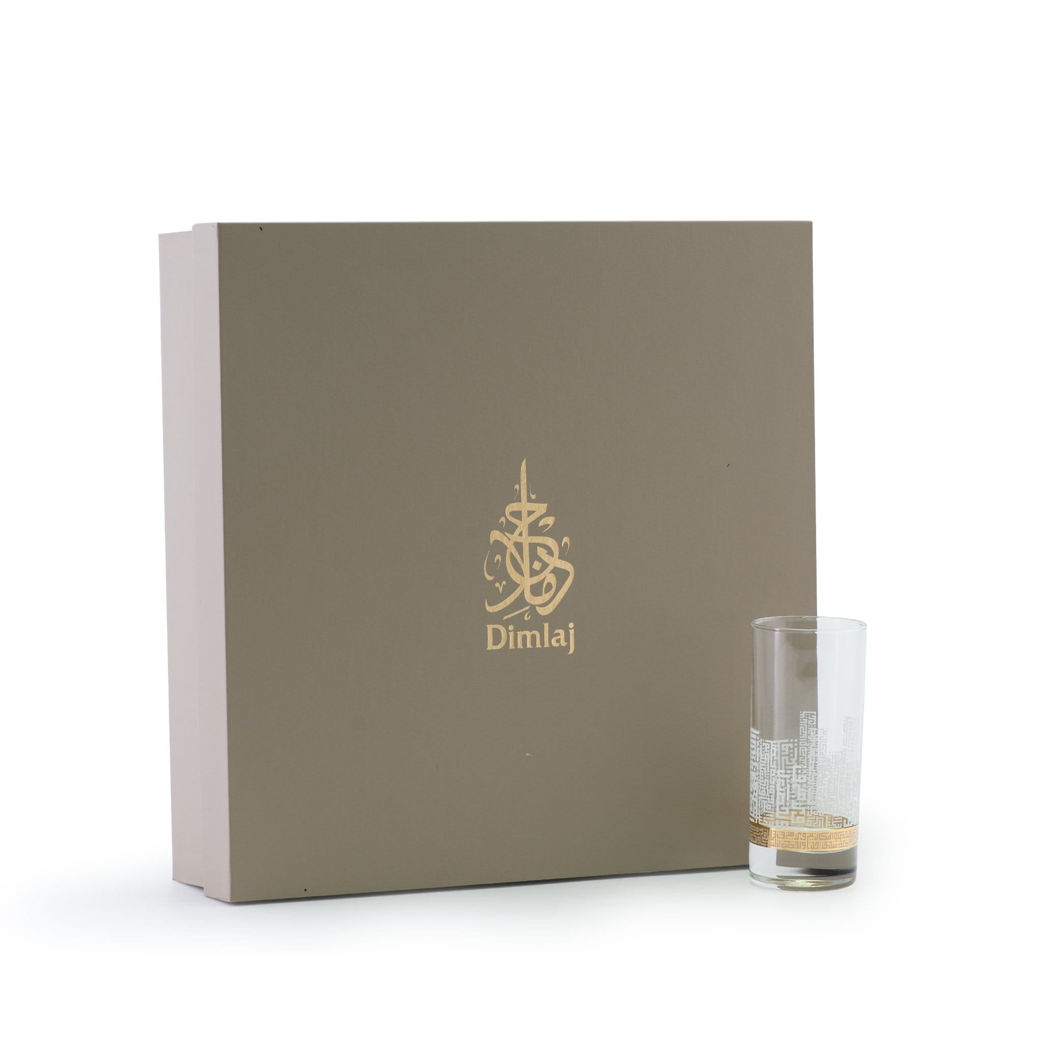 Dimlaj Abraj Set of 6 Pcs Tumblers (Gold) - Premium Tumblers from Abraj By Dimlaj - Just $210! 