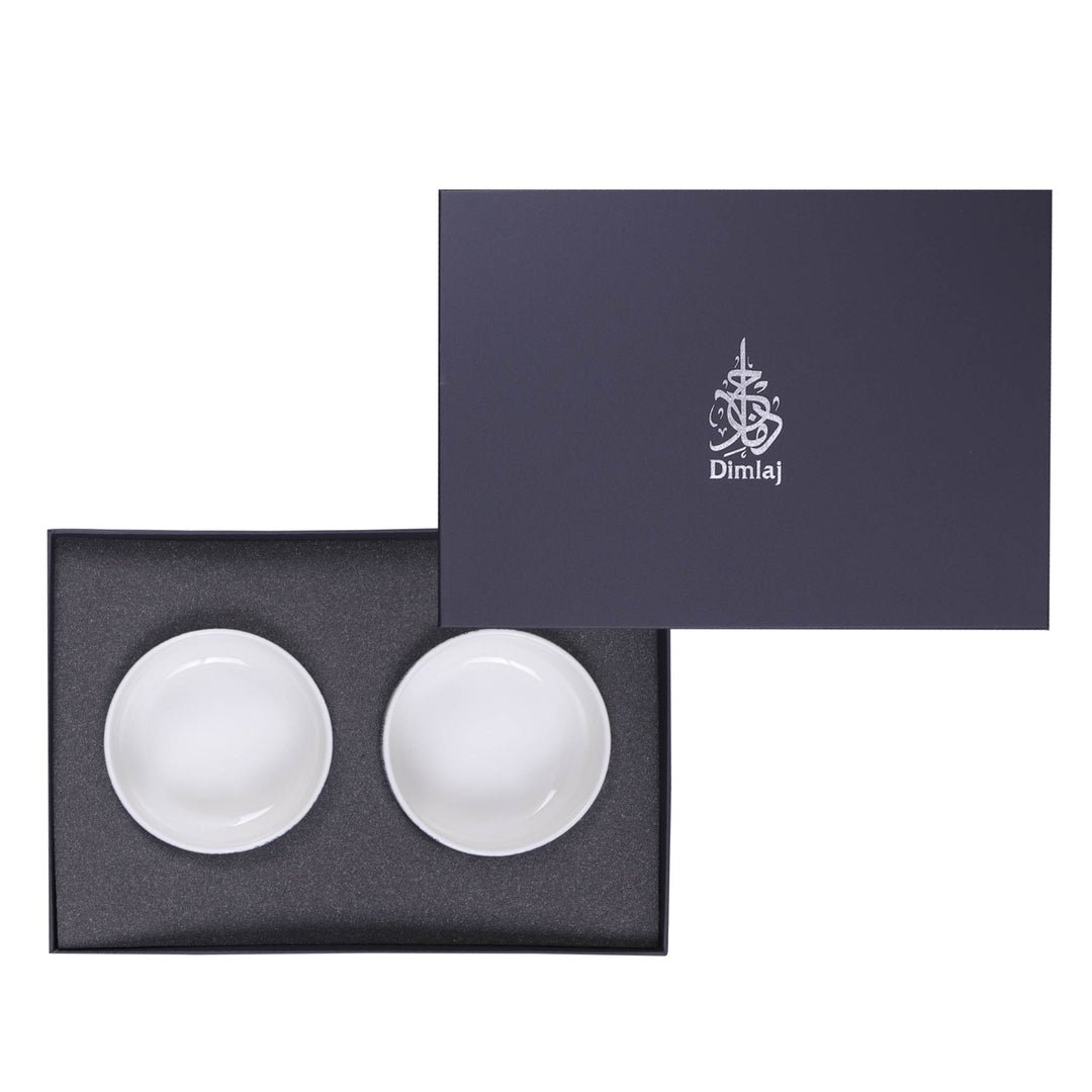 Dimlaj Asala Set of 2 Pcs Serving Bowls (Gold & Green)