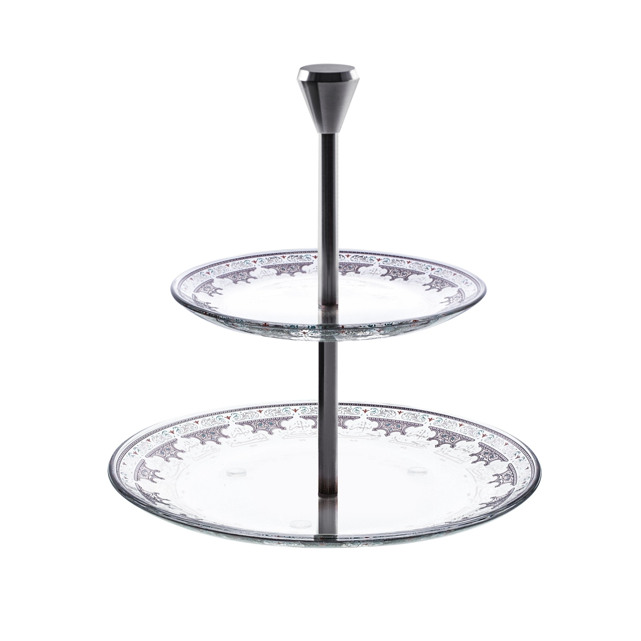 Dimlaj Suroor 2 Tiered Tray (Platinum) - Premium Stands from Suroor By Dimlaj - Just $265! 