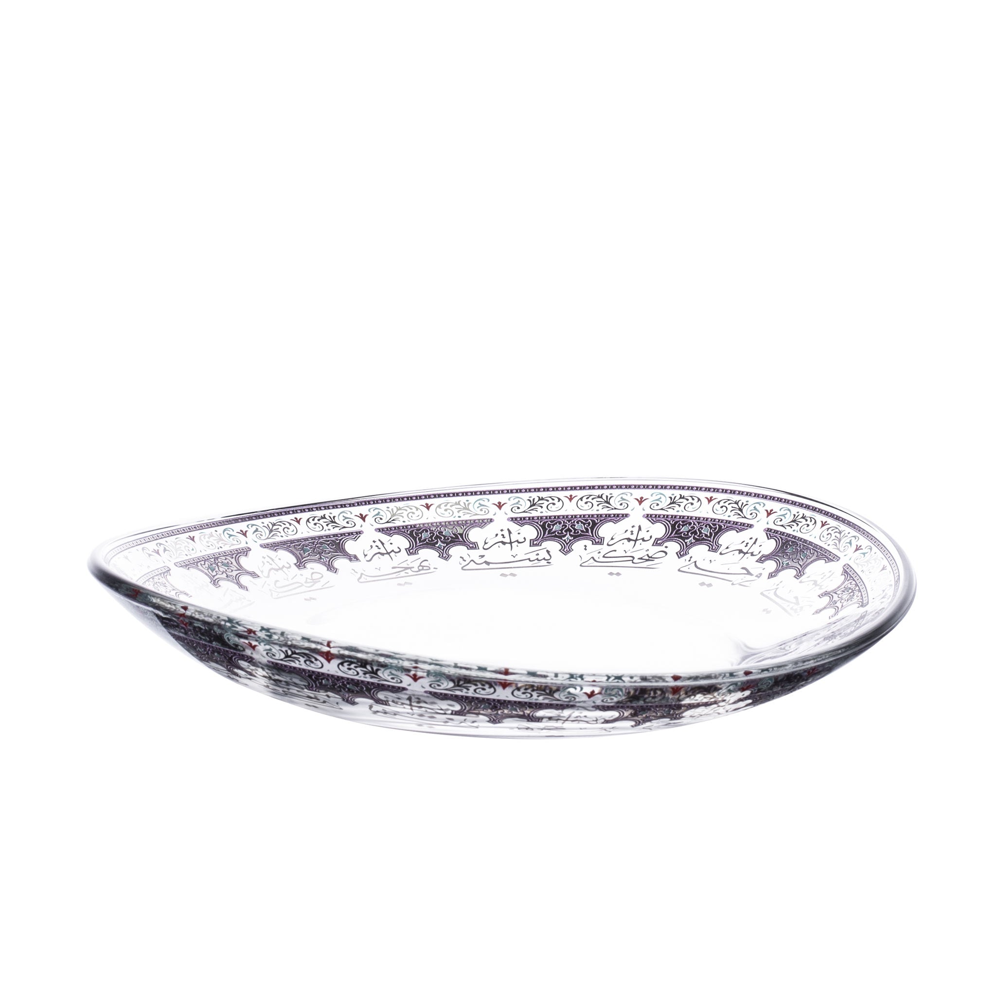 Dimlaj Suroor Set of 6 Pcs Plates (Platinum) - Premium Glass Plates from Suroor By Dimlaj - Just $370! 