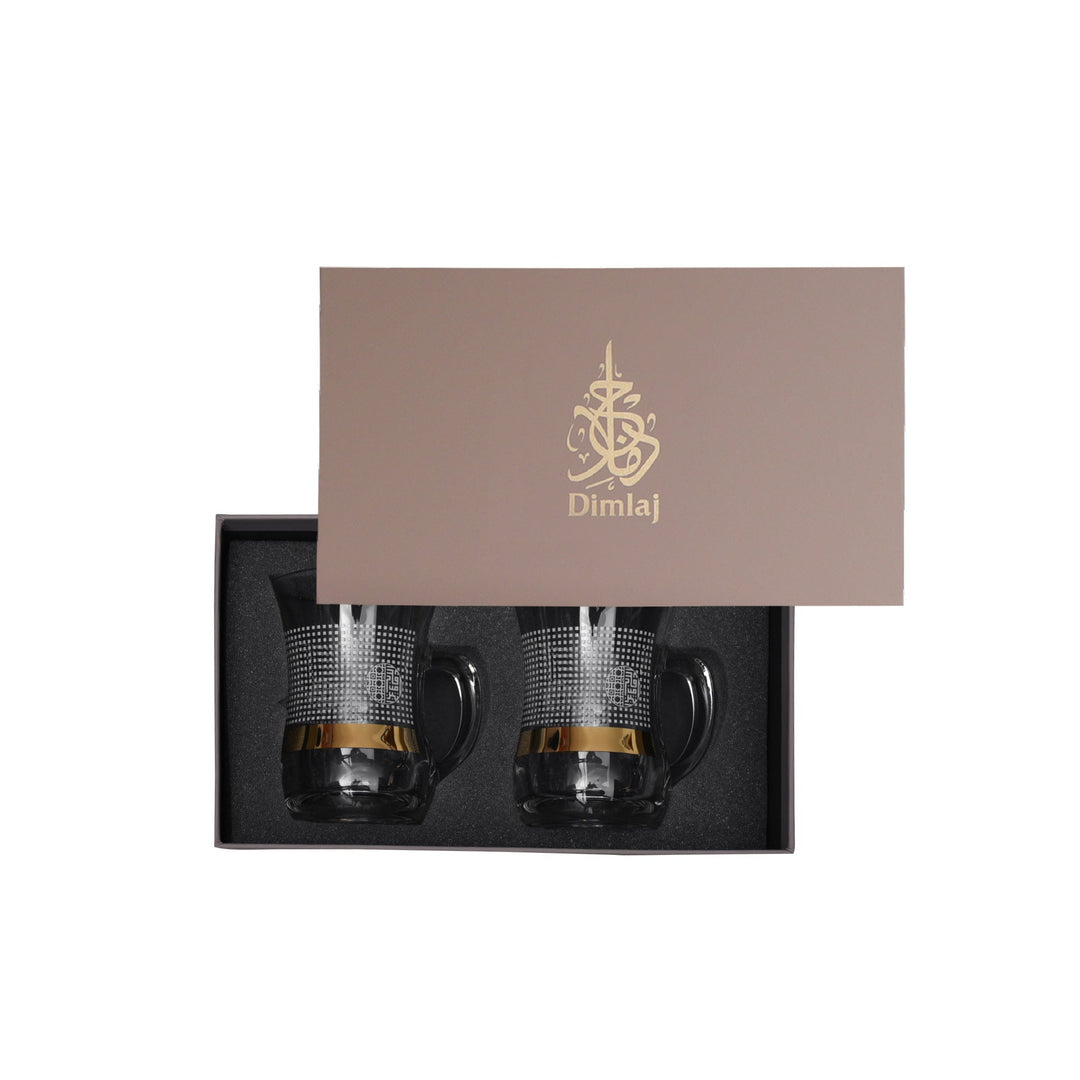 Dimlaj Havana Set of 2 Pcs Mugs (Gold)
