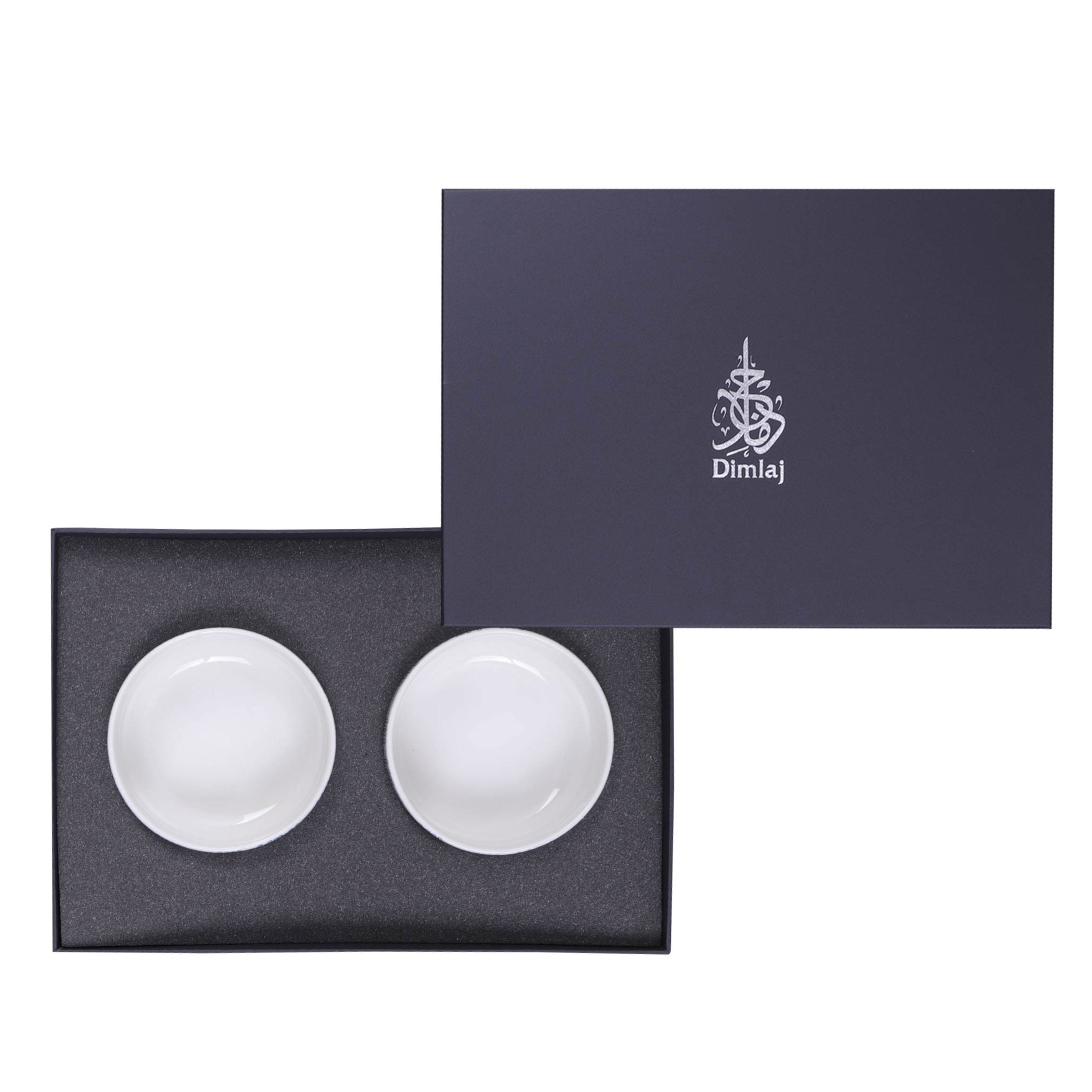 Dimlaj Wurood Set of 2 Pcs Porcelain Bowl Set (Gold & Green) - Premium Bowls from Wurood By Dimlaj - Just $235! 