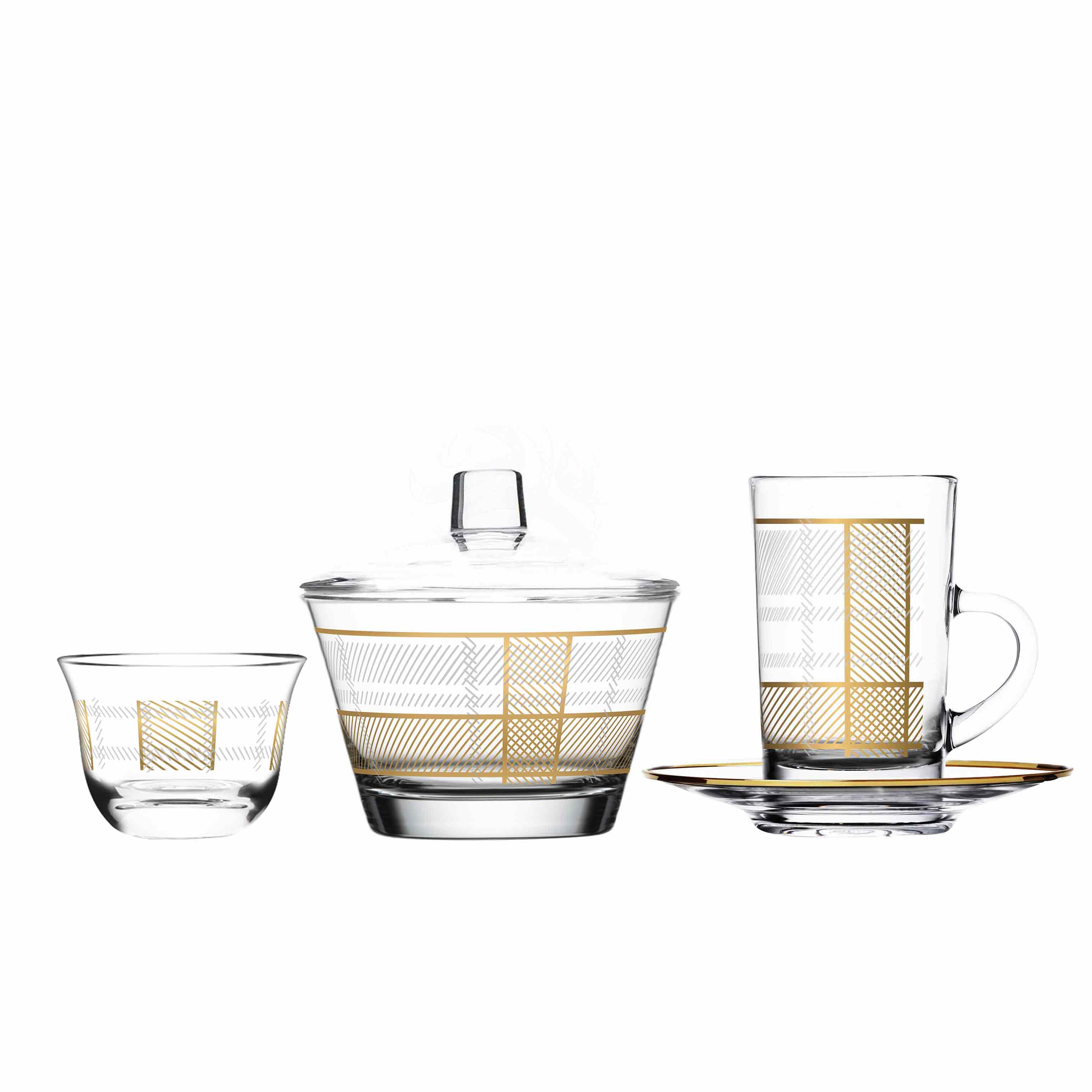 Dimlaj Legacy Set of 20 Pcs Assorted Drinkware Gold - Premium Gift Sets from Legacy By Dimlaj - Just $190! 