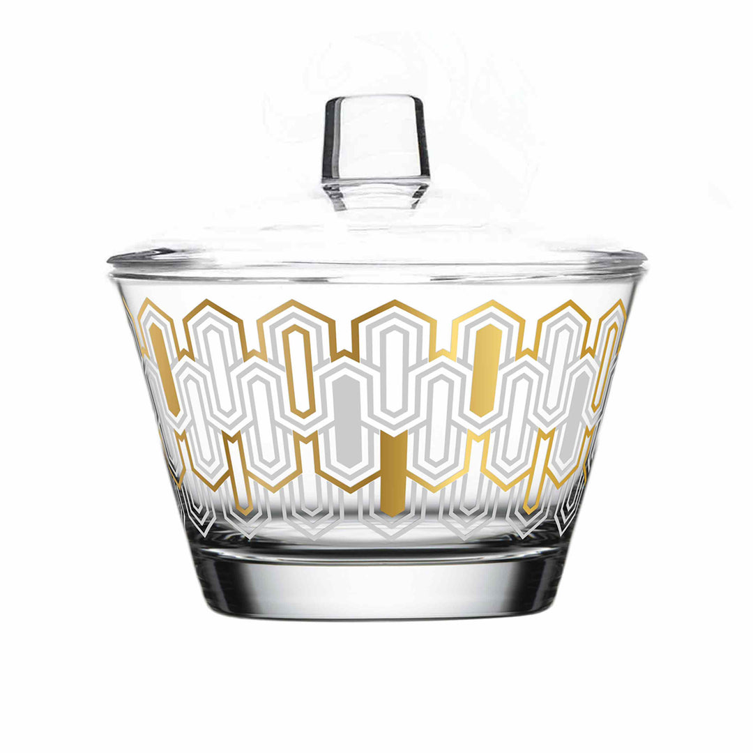 Touch Basalt Set Of 4 Pcs Serving Bowls With Lid