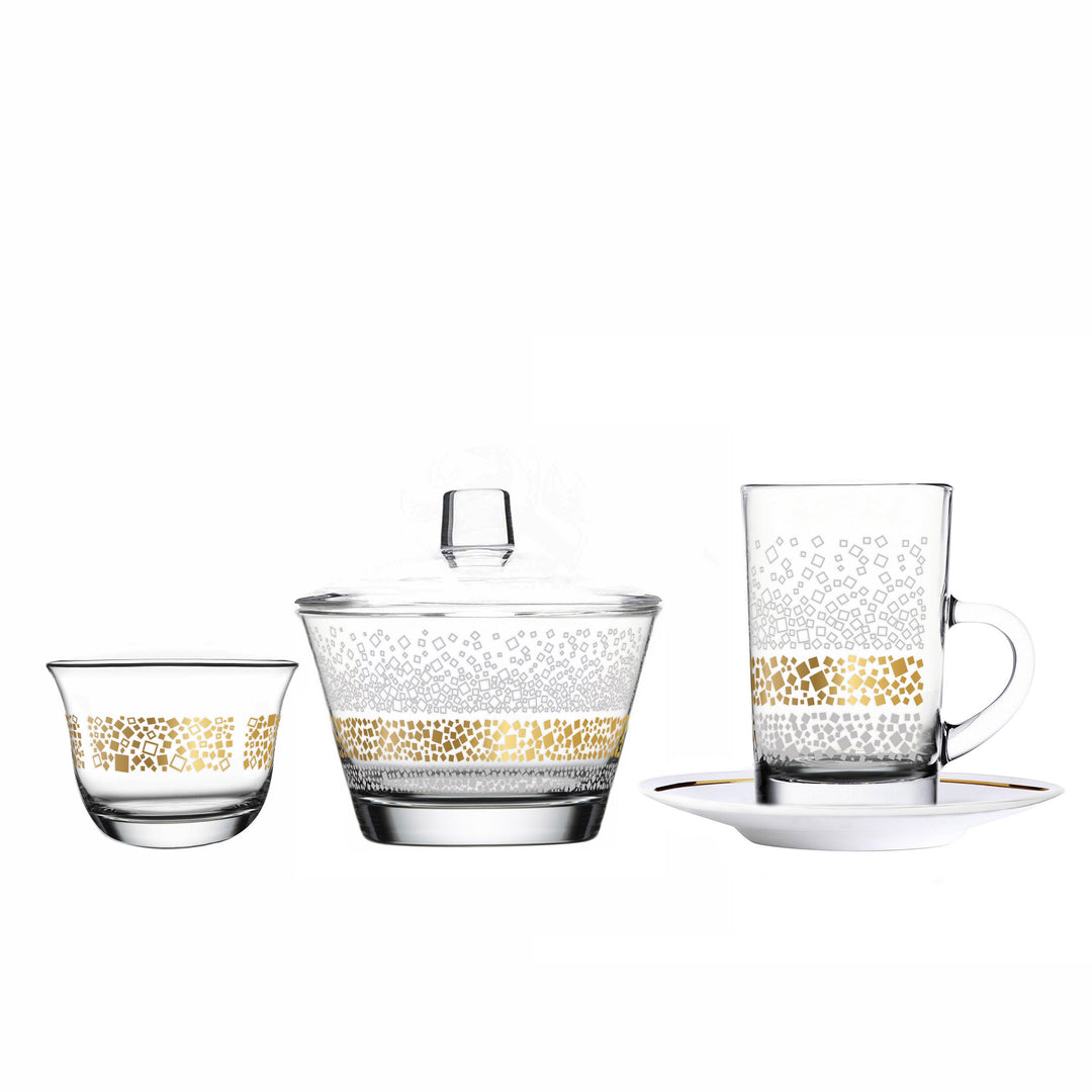 Touch Dunes Set of 20 Pcs Assorted Serveware