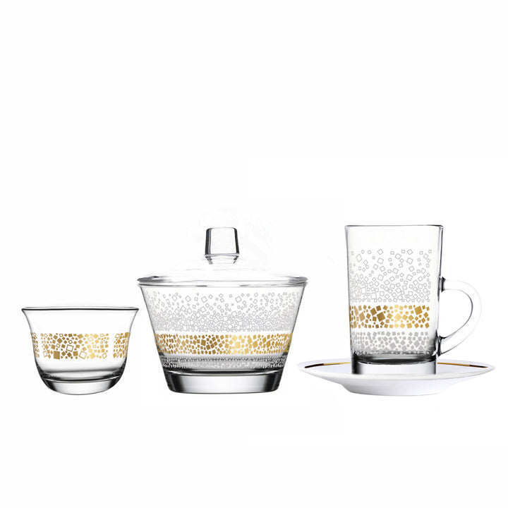 Touch Dunes Set of 20 Pcs Assorted Serveware