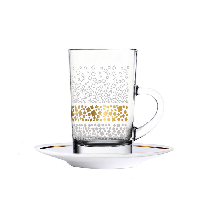 Touch Dunes Set Of 6 Pcs Tea Cups and Saucers