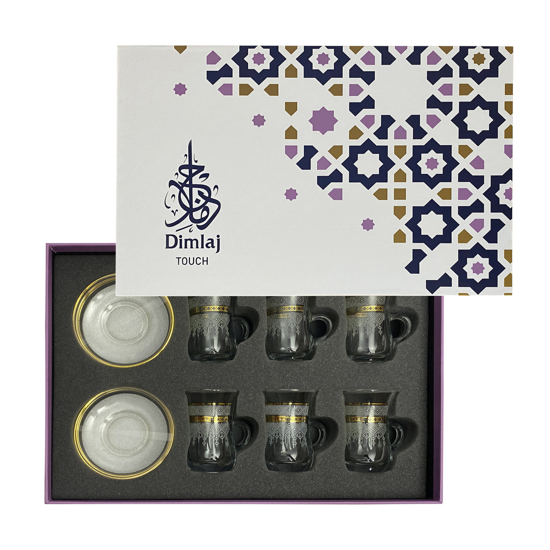 Touch Le Voile Set Of 6 Pcs Tea Cups and Saucers