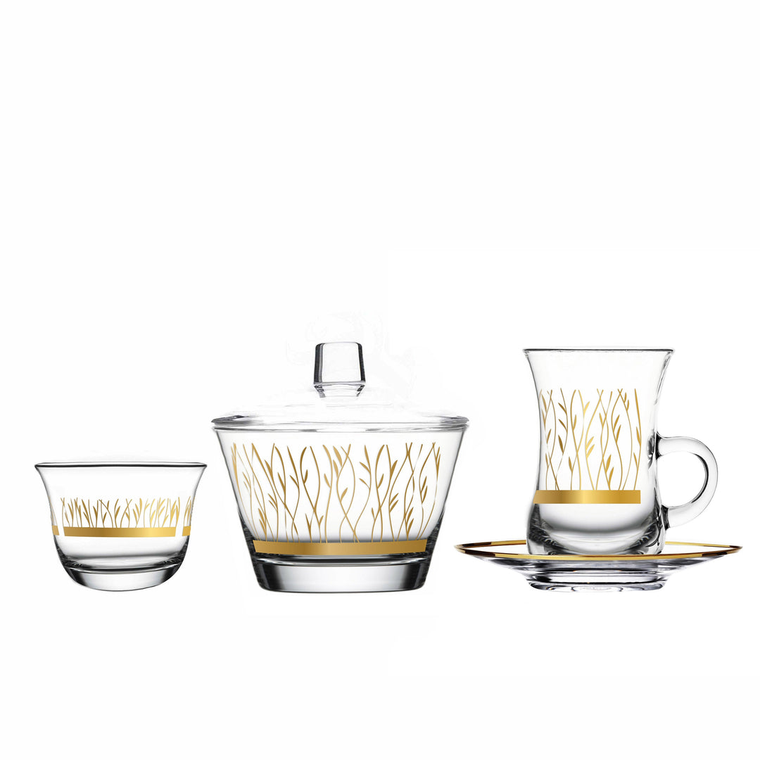 Touch Golden Ivy Set of 20 Pcs Assorted Serveware