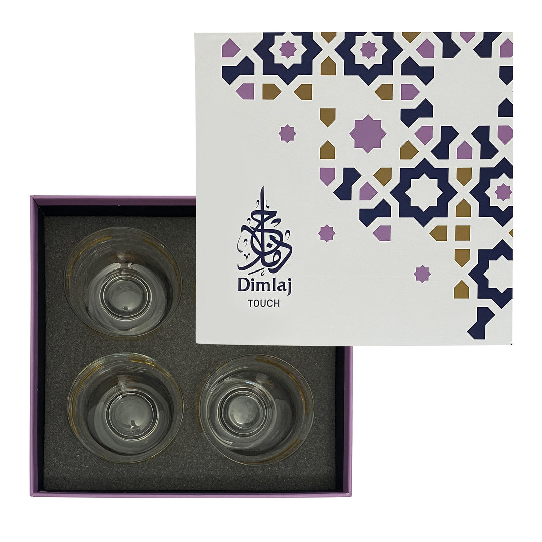 Touch Golden Ivy Set Of 4 Pcs Ice-cream Cups