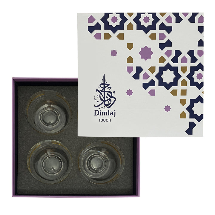 Touch Golden Ivy Set Of 4 Pcs Ice-cream Cups