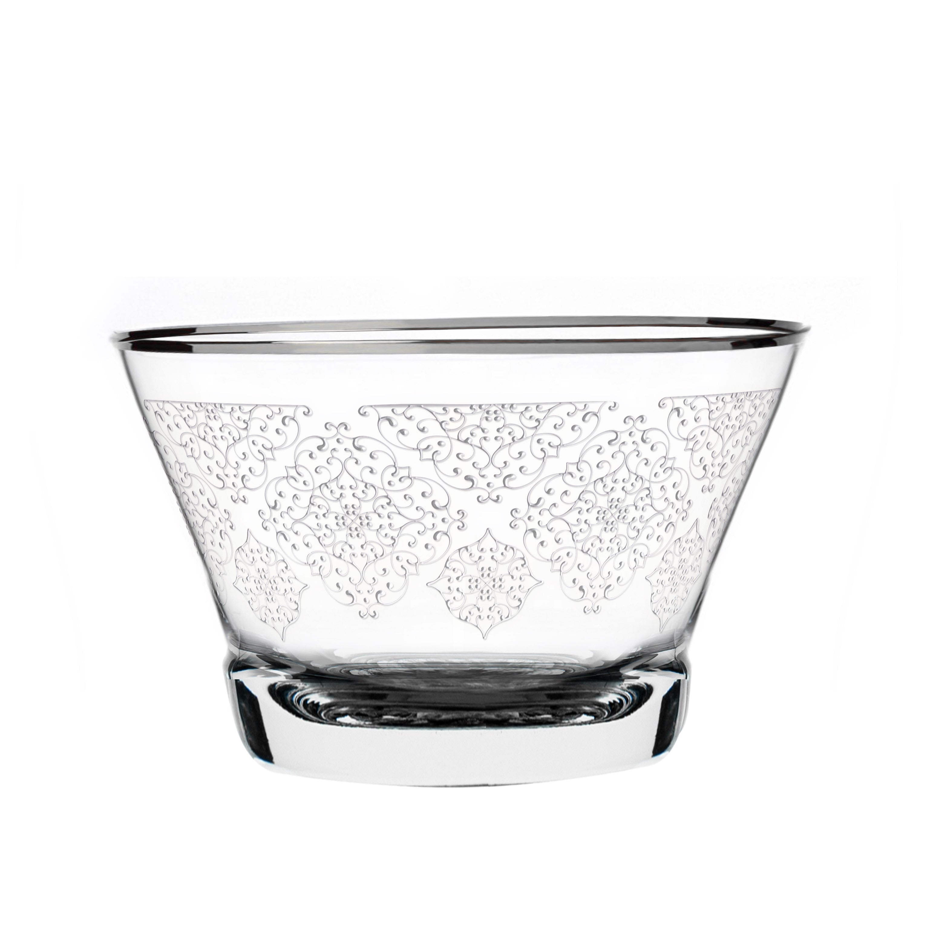 Dimlaj Perla Set of 4 Pcs Serving Bowls (Platinum) - Premium Serving Bowls from Perla By Dimlaj - Just $350! 