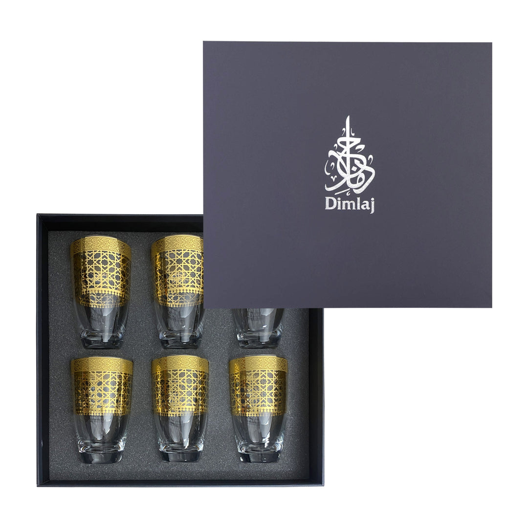 Dimlaj Cordoba Set of 6 Pcs Tumblers (Gold)