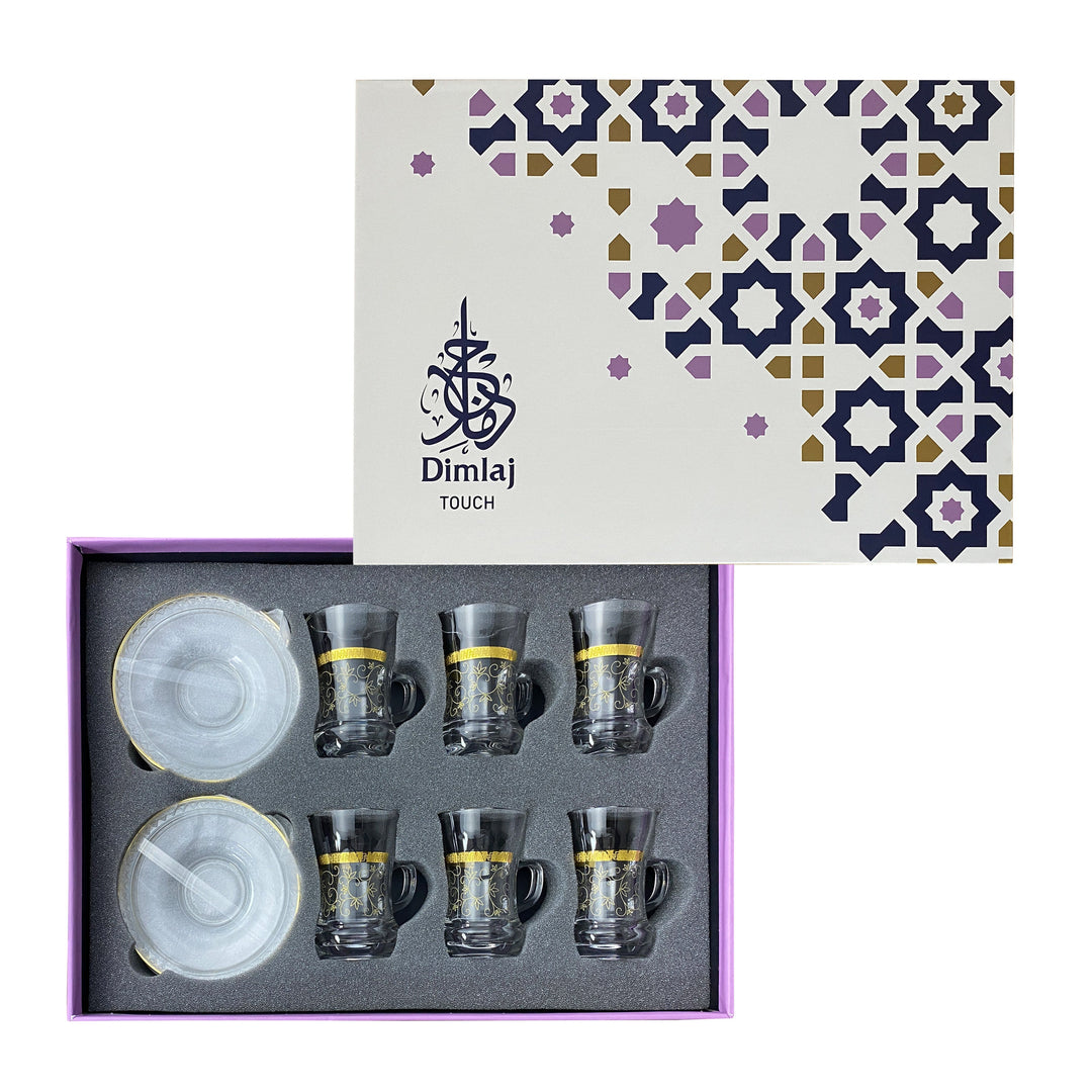 Touch Tendri Set Of 6 Pcs Tea Cups and Saucers