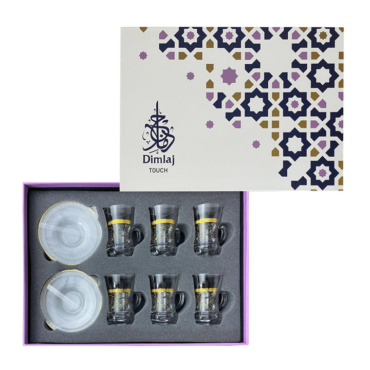 Touch Tendri Set Of 6 Pcs Tea Cups and Saucers