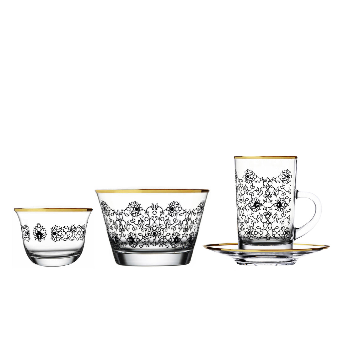 Touch Glory Set of 19 Pcs Assorted Serveware