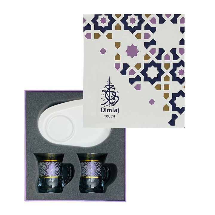 Touch Retro Set Of 4 Pcs Mugs and Saucers