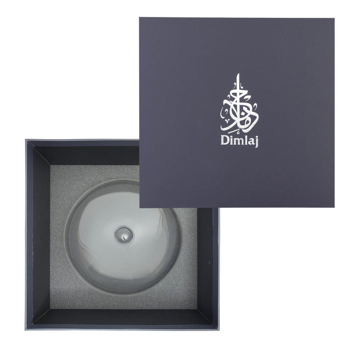 Dimlaj Nagham Cake Plate with Lid (Gold & Pink)