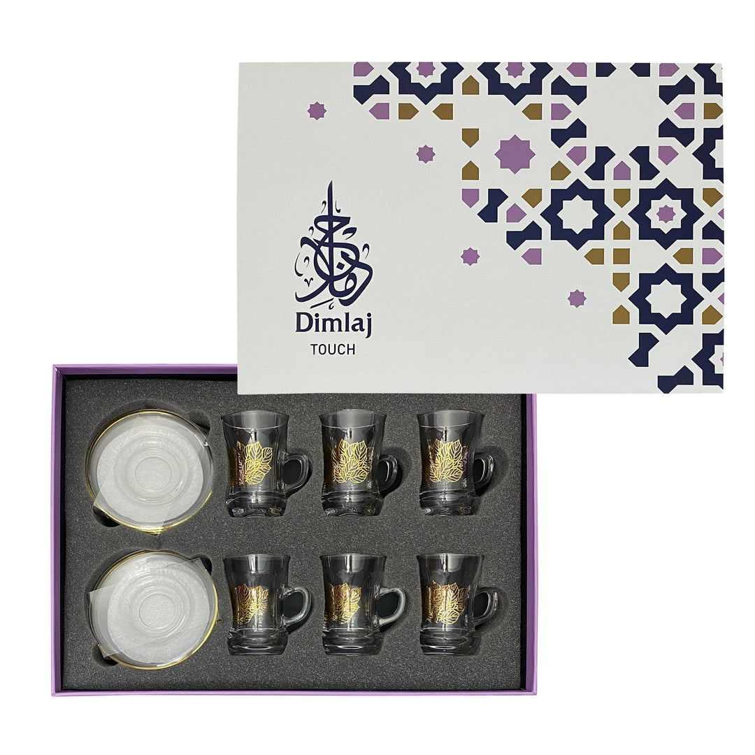 Touch Floret Set Of 6 Pcs Tea Cups and Saucers