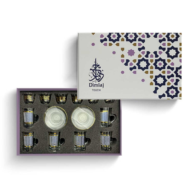 Touch Trails Set of 18 Pcs Assorted Drinkware