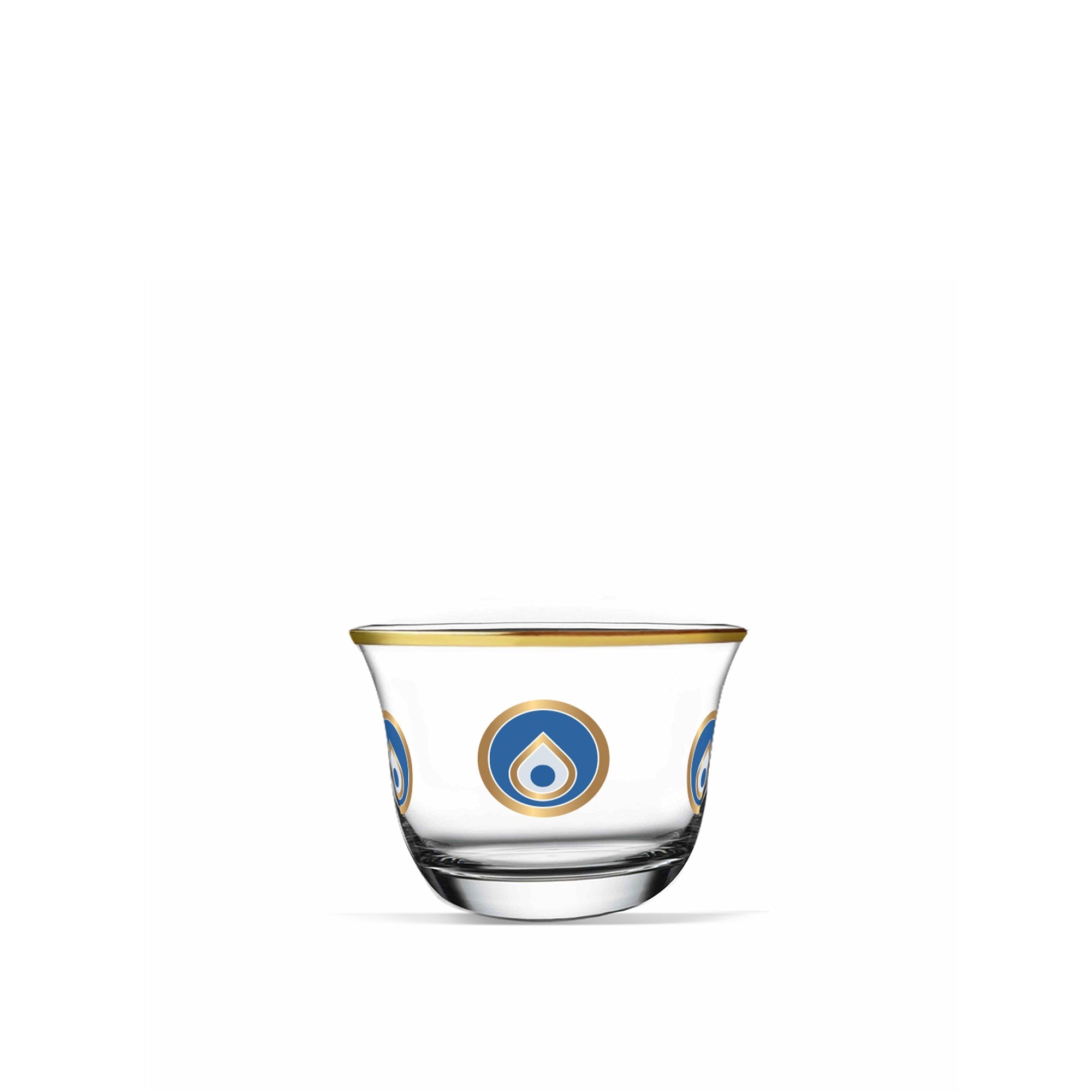 Dimlaj Charm Set of 6 Pcs Cawa Cups (Gold) - Premium Arabic Coffee Cups from Charm By Dimlaj - Just $250! 