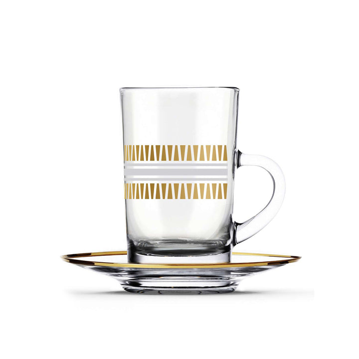 Touch Pure Set Of 6 Pcs Tea Cups and Saucers