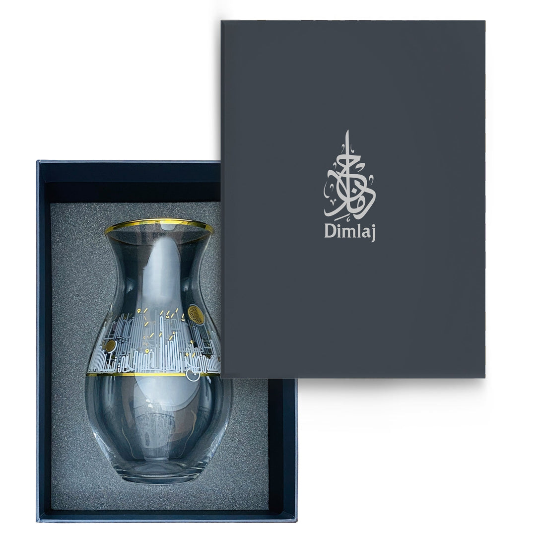 Dimlaj Hayat Glass Vase (Gold)