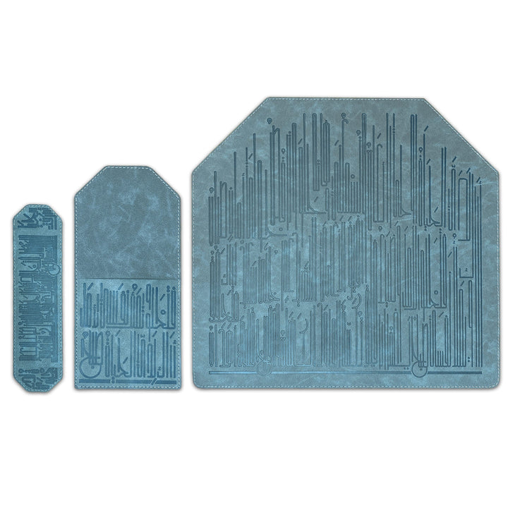 Dimlaj Hayat Table Accessories Set of 18 Pcs (Stone Blue)