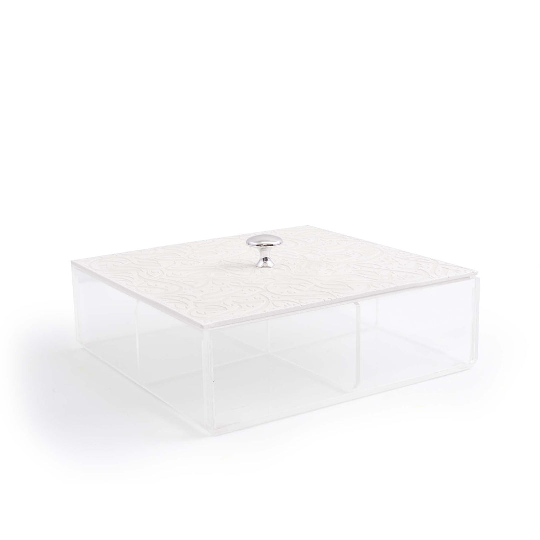 Dimlaj Nagham Small Divider Box (Metallic Pearl)
