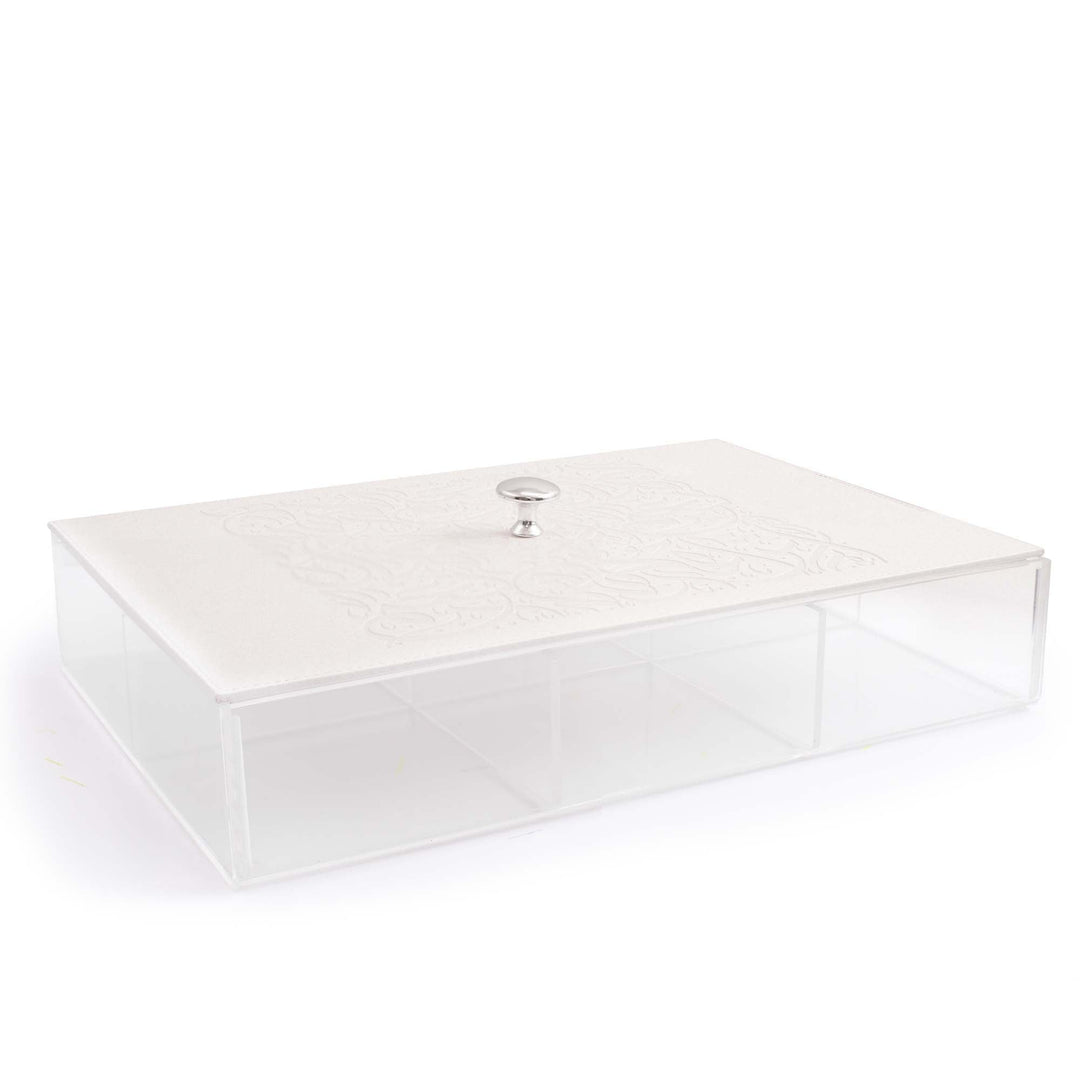 Dimlaj Nagham Large Divider Box (Metallic Pearl)
