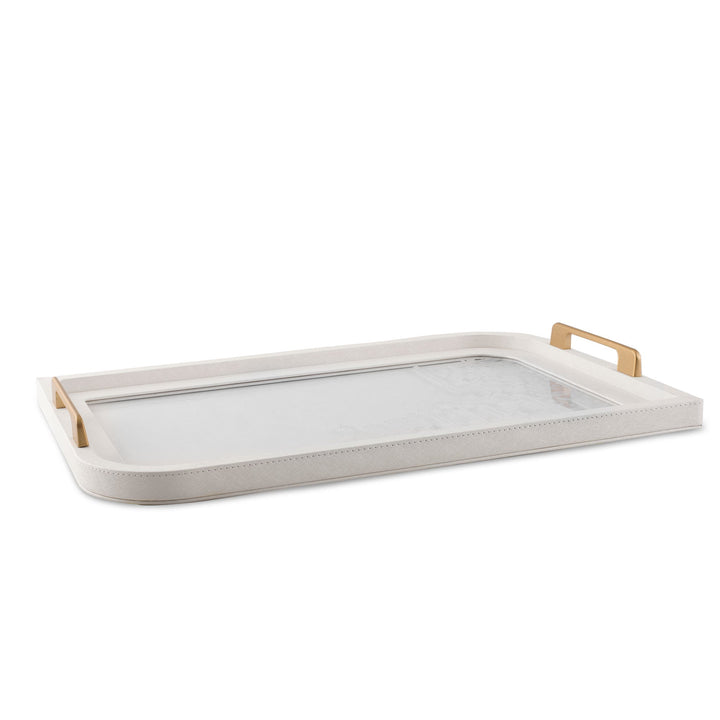 Dimlaj Wadoud Acrylic Serving Tray (Metallic Pearl)
