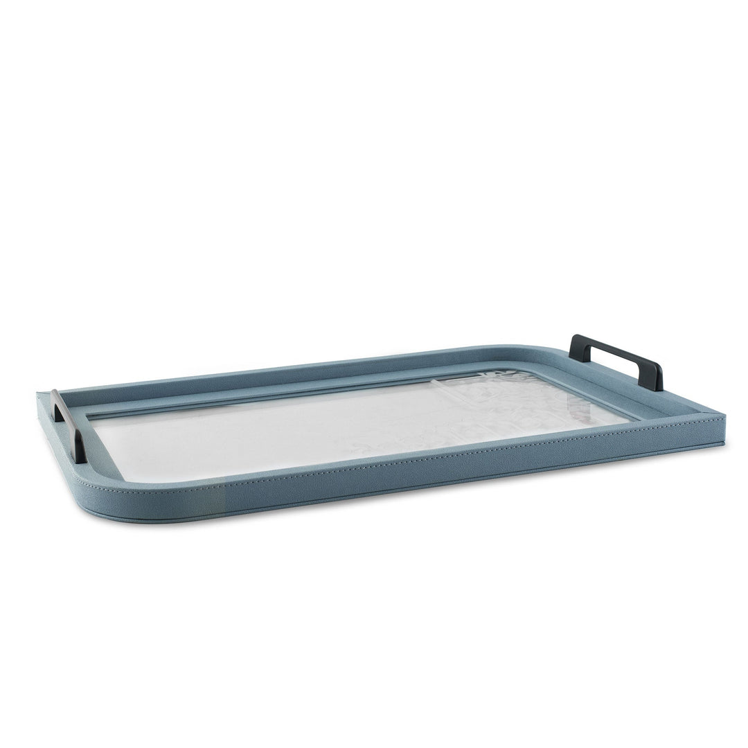 Dimlaj Wadoud Acrylic Serving Tray (Grayish Blue)