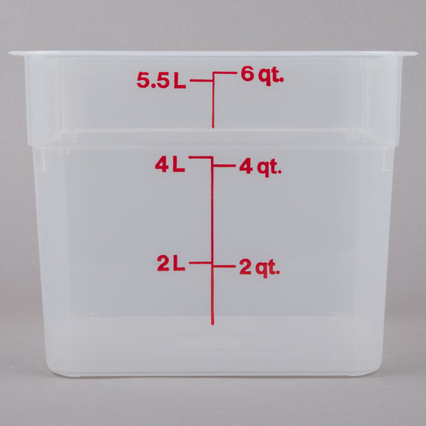 Cambro Square 6Qt Tran-Trans