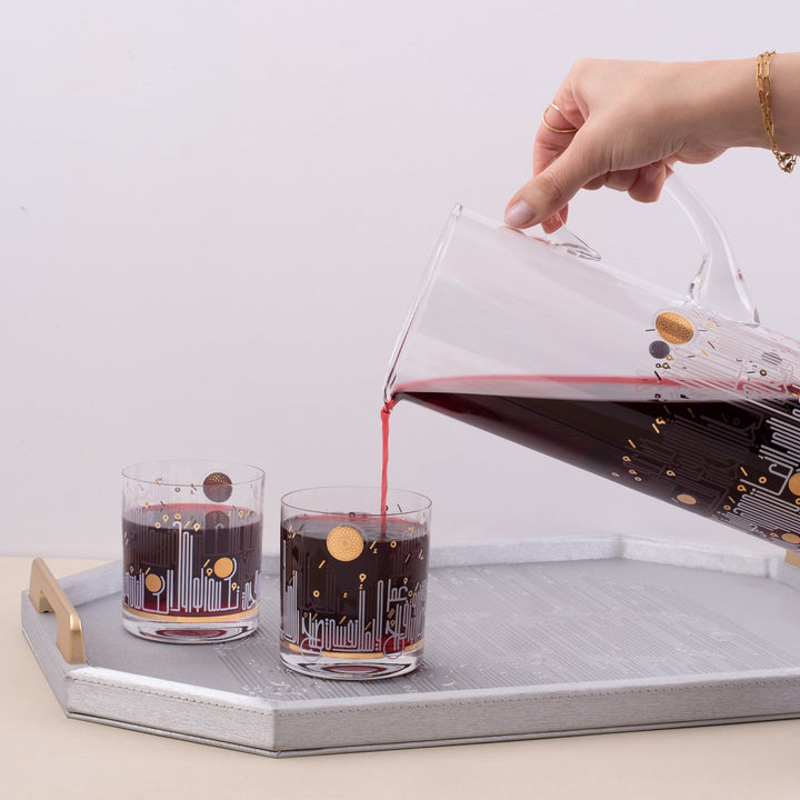 Dimlaj Hayat Glass Jug (Gold)