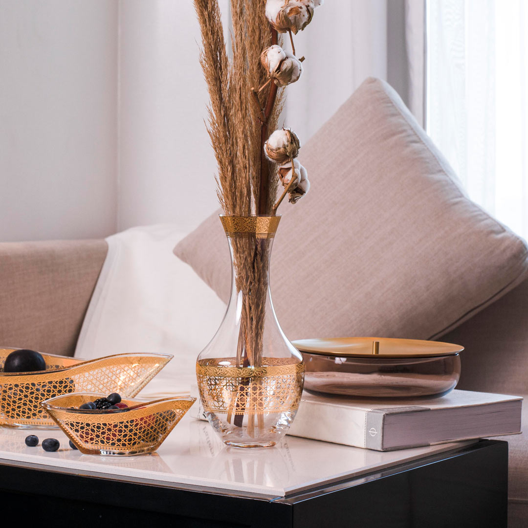 Dimlaj Cordoba Crystal Decanter (Gold)