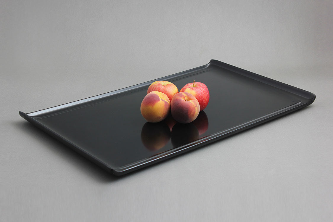 Efay Melamine Noble Rectangular Platter 21" Black - Premium Platter from Efay - Just $95! 