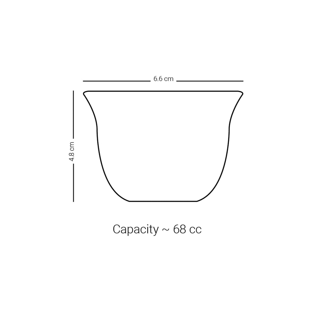 Dimlaj Mood Set of 20 Pcs Assorted Drinkware (Gold)