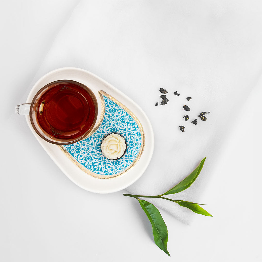 Dimlaj Rayhan Set of 2 Pcs Mug and Saucer (Gold)