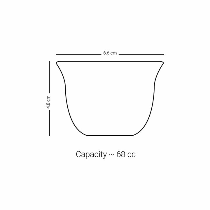 Dimlaj Cordoba Set of 6 Pcs Cawa Cups (Gold)